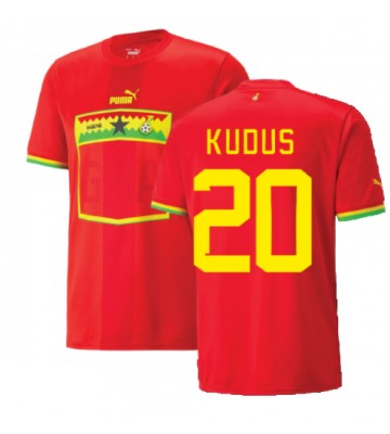 Ghana Mohammed Kudus #20 Koszulka Wyjazdowych MŚ 2022 Krótki Rękaw
